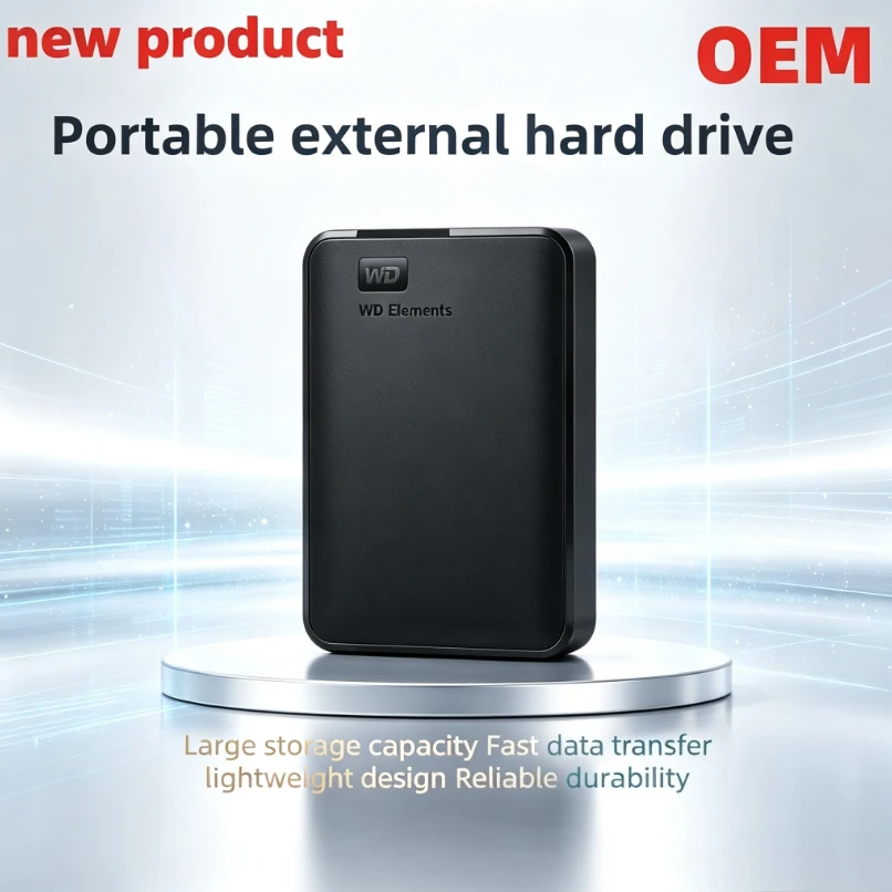 Original WD 02 Portable External Hard Drive USB3.0 High Speed Large Capacity HDD Storage Disk For Laptop Desktop PC Mac Backup