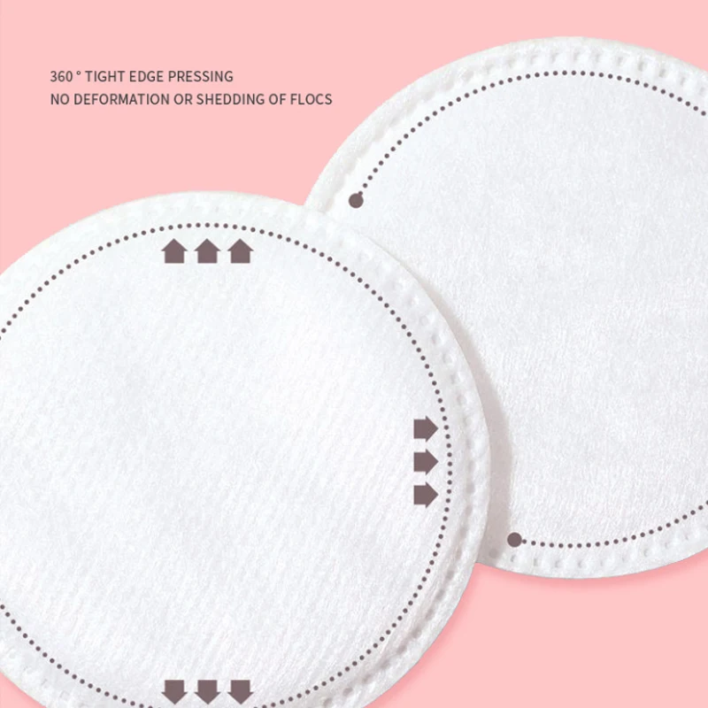 100/200 قطعة من وسادات إزالة المكياج الدائرية الناعمة والمسامية على الوجهين تستخدم لتنظيف الوجه اليومي #4