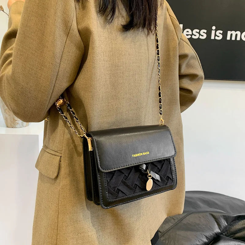 Korean Version of Fashion Single Shoulder Bag Female 2024 Summer New Style Simple Fashion Small Casual Diagonal Bag Female