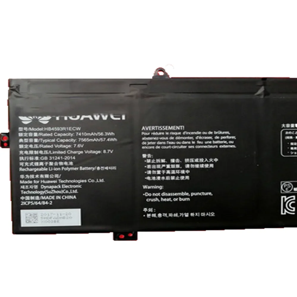 Imagem -04 - Bateria Original Hb4593r1ecw para Huawei Matebook x Pro i7 i5 Mach-w292023 Mach-w19b Mach-w29c Kpl-w00 Klv-w19 Vlt-w60 50