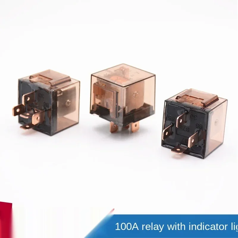 

Импульсное реле большой емкости, 5-контактный SPDT-переключатель управления автомобилем, водонепроницаемое автомобильное реле, 12 В/24 В постоянного тока, 80 А 100 А, автомобильное реле