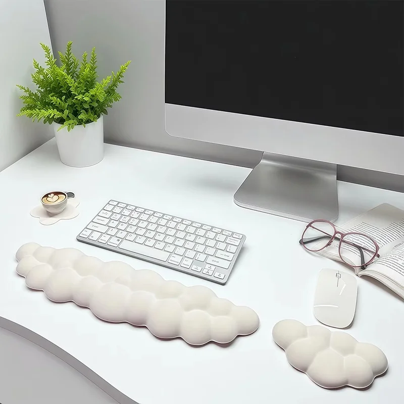 Cloud Shape Wrist Rest Pad Soft Keyboard Wrist Pad Practical Replacement Part And Accessories For Reading Writing Study And Work