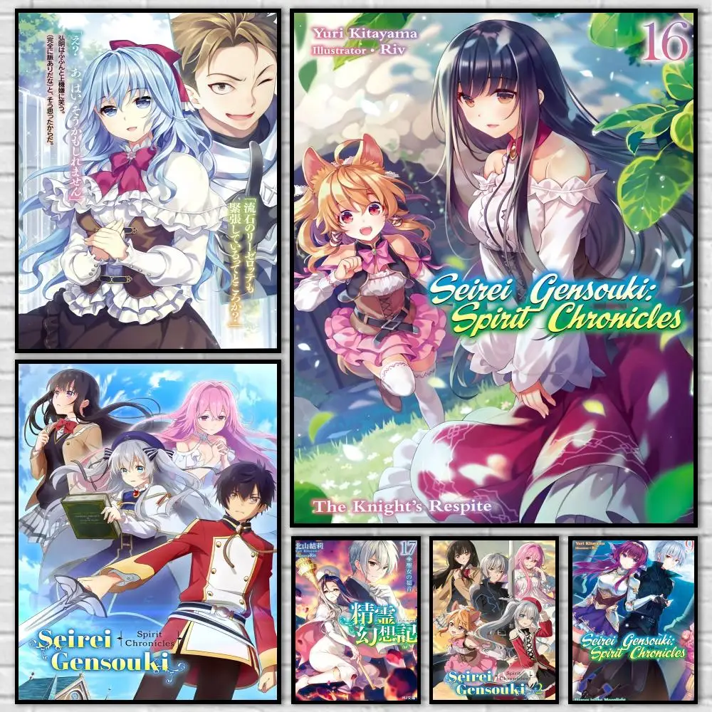 Anime Spirit Chronicles Poster Durable HD PVC Wall Art - Waterproof Dustproof Easy Install For Home Cafe