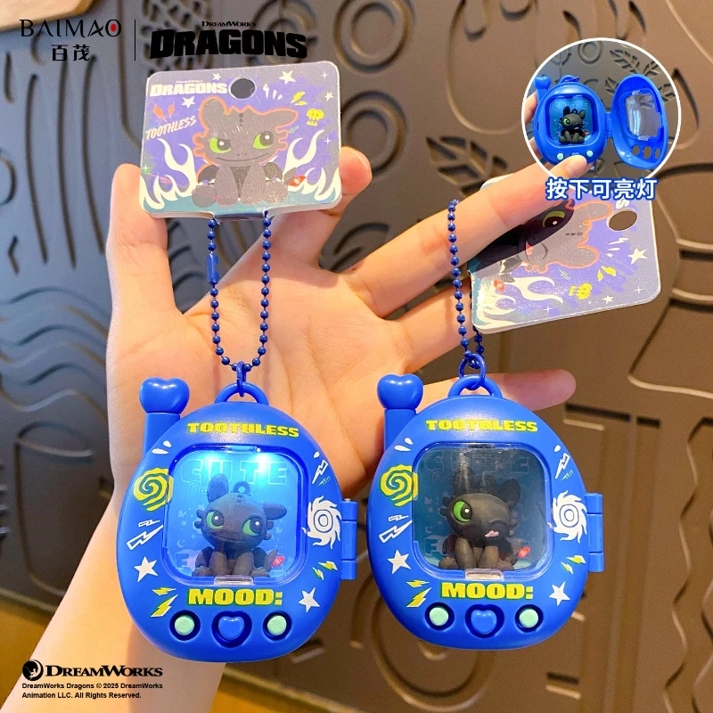 

Authentic Dragon Taming Master Cute Pet Keychain Pendant Cute Toothless Doll Keychain Couple Bag Pendant Can Glow Gift