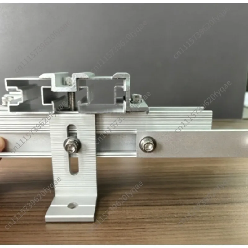 Solar photovoltaic bracket export special metal roof installation 55 * 28 guide rail L pin short guide rail set