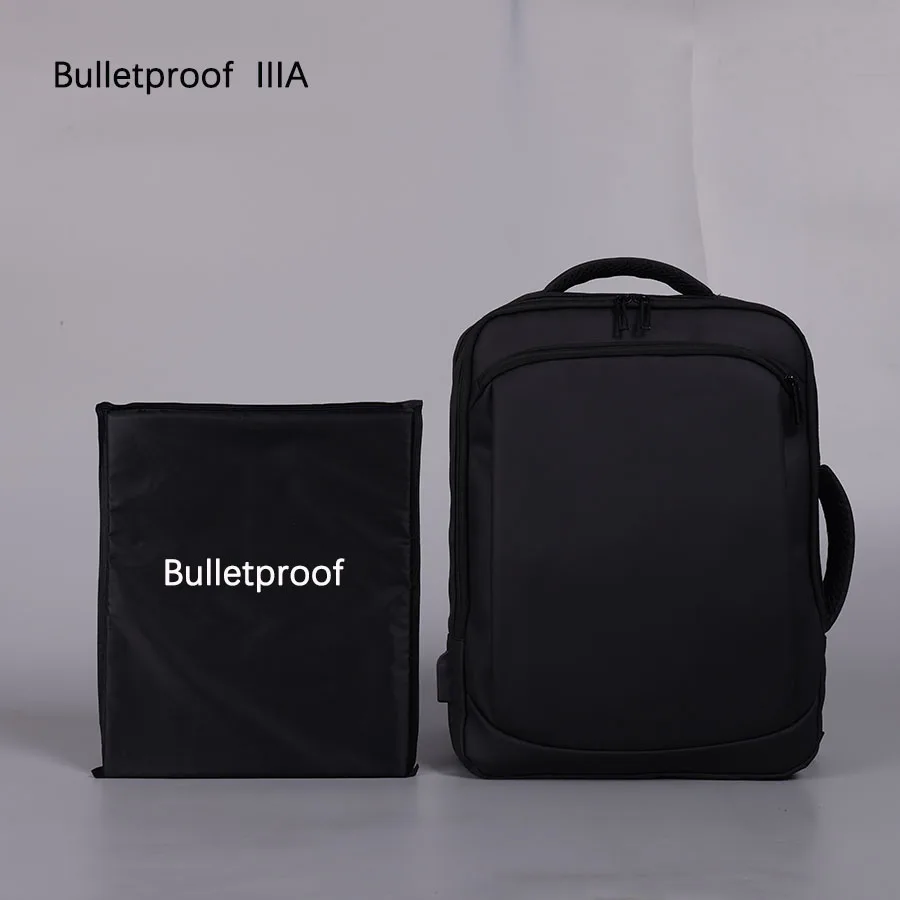 New minimalist waterproof business backpack - IIA grade bulletproof - men's large capacity travel backpack - USB charging comput