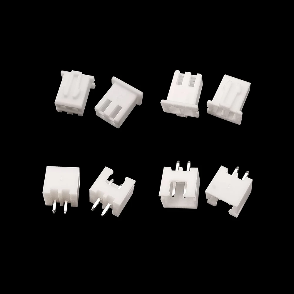 100Pcs JST XH 2.54 2/3/4/5Pin Male Female Material Connector Leads Pin Header Housing Terminal Plastic Shell Plug Female Socket