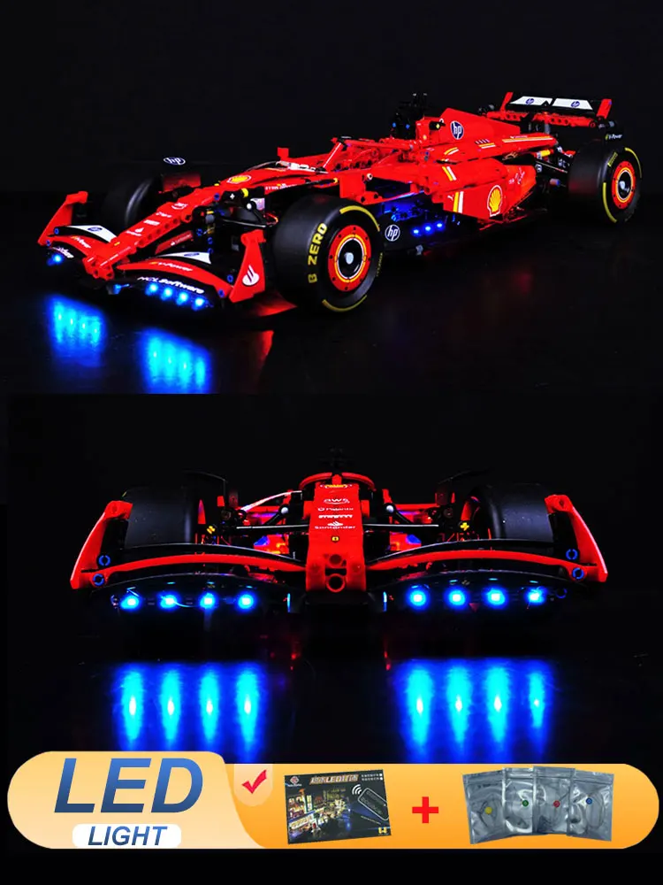 Kit d'éclairage LED pour LEGO 42207 Ferra-ri SF-24 F1, idées de véhicules de course, cadeau de bricolage (blocs de construction non inclus, Kits de briques, ensembles de modèles)