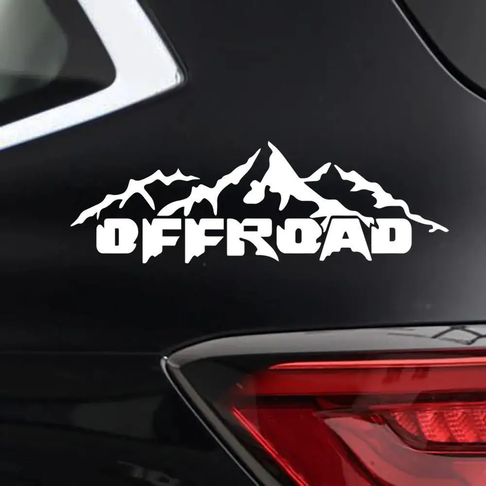 

2PCS/SET Off-Road Adventure Waterproof Decals, Text Pattern Stickers for Auto Car Truck Exterior Styling Accessories