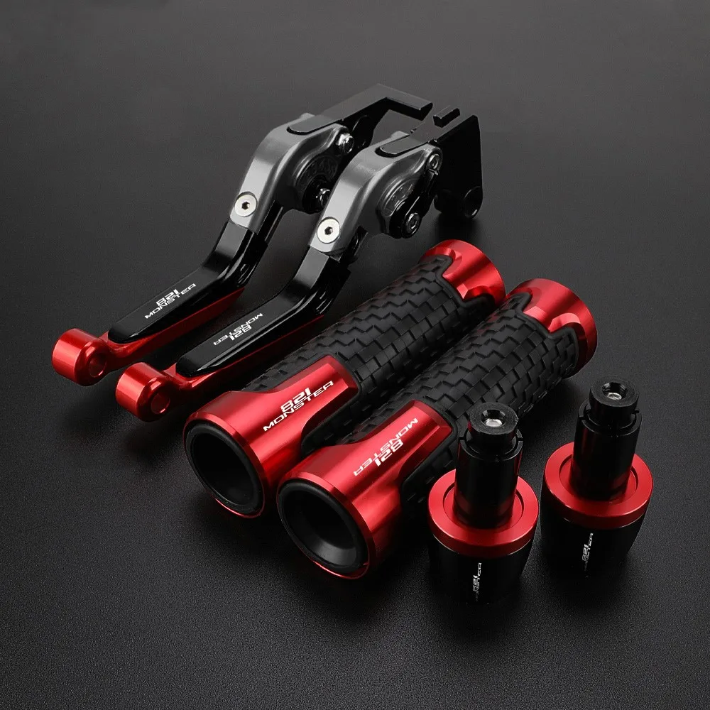 

For DUCATI 821MONSTER 2014-2017 2016 2015 Foldable Extendable Handlebar Handle Bar Grips Adjustable Brake Clutch Levers CNC 2017
