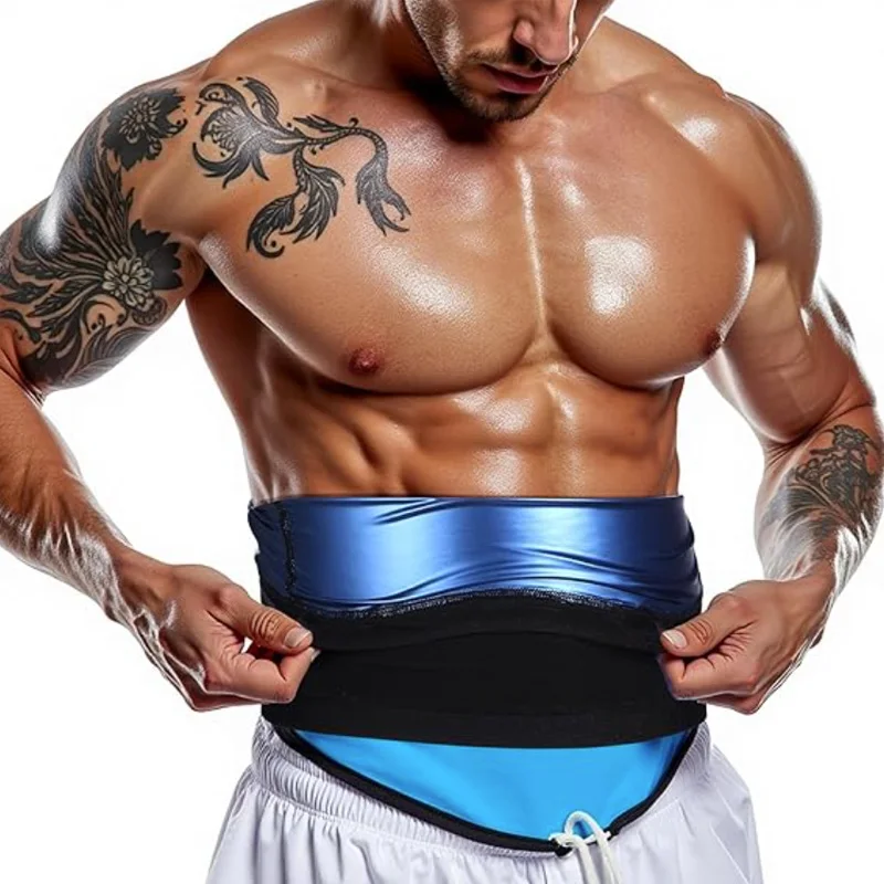 

MrifDila Waist Trimmer for Men Sauna Belt Sauna Slimming Belt Sauna Sweat Workout Shaper Fat Burn Weight Loss Gym Corset Belt