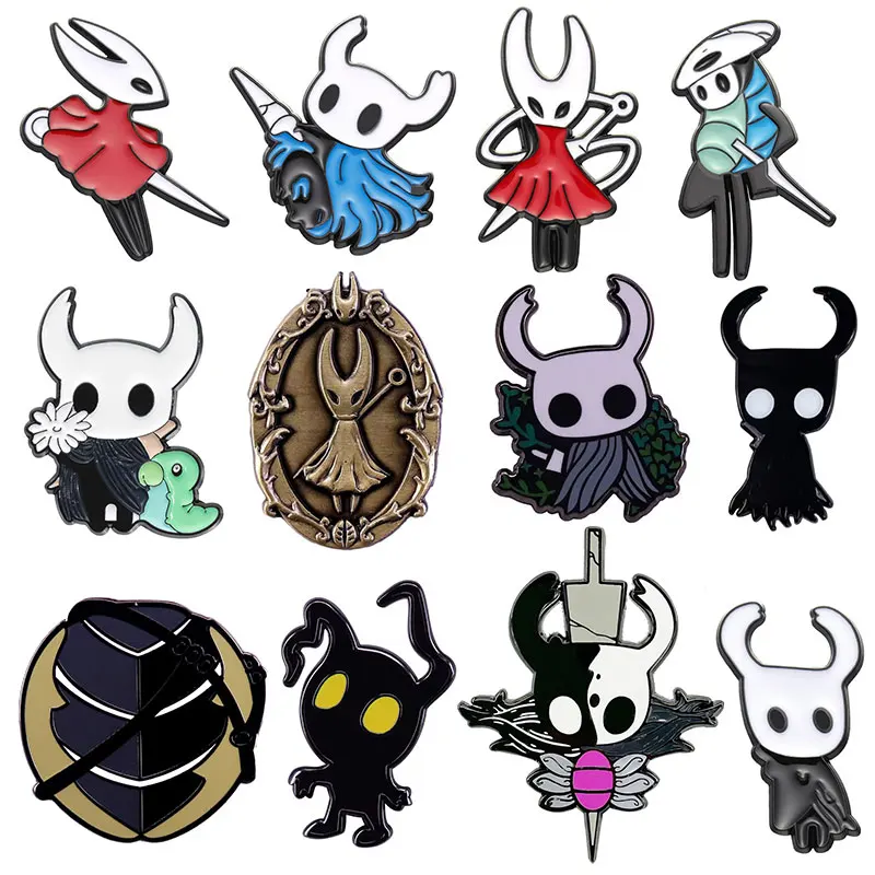 Hollow Knight Silksong Hornet Enamel Pin Adventure Game Retro Metal Badge Gamer Gift Accessory