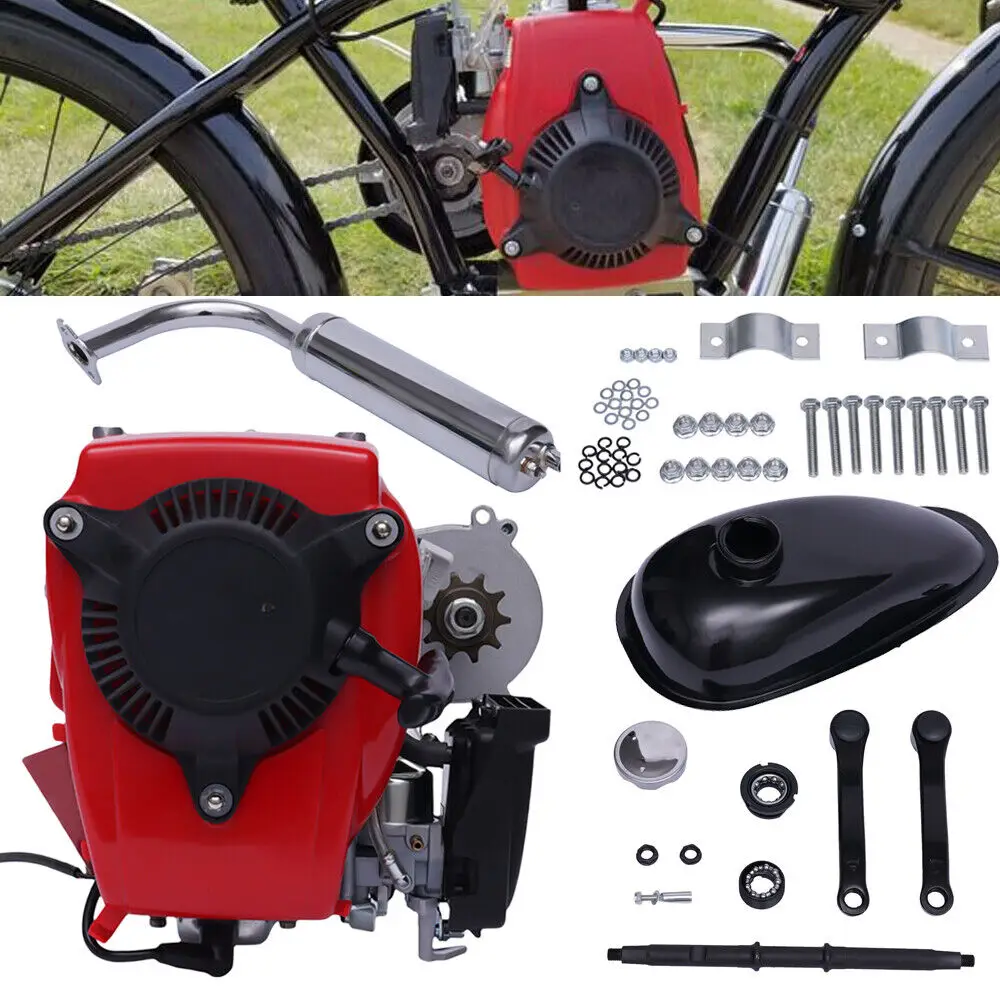 49CC 4-Stroke Gas Engine Motor Kit for Bicycle, Chain Scooter Conversion