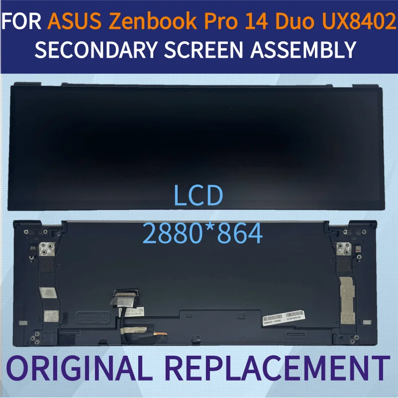 

ДЛЯ ASUS ZENBOOK PRO 14 DUO UX8402 UX8402ZA БЕЗОПАСНОЙ ЭКРАН 14 ДЮЙМОВ QHD ЖК-дисплей в сборе СЕНСОРНЫЙ ЭКРАН СЕНСОРНЫЙ ДИСПЛЕЙЗЕР