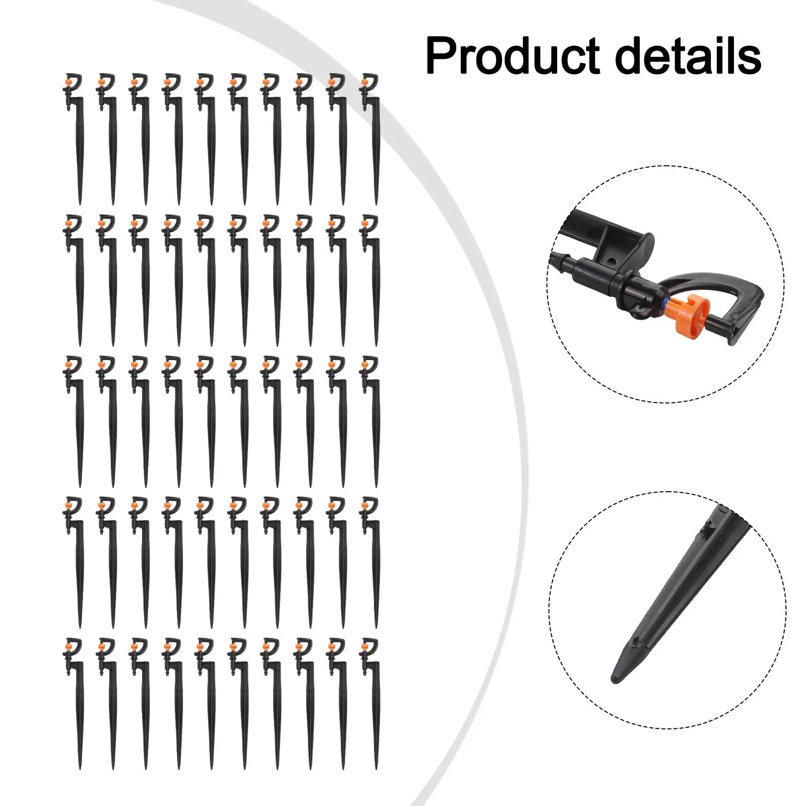 Customizable Spray Pattern Floor Insert Adjustable Spray Pattern Agriculture Drip Sprayer 50PC Nozzle Set For Agricultural Use