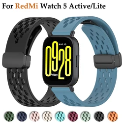 Silicone Strap for Redmi Watch5 Active Sports Magnetic Bracelet Breathe Wristband Correa For Redmi Watch 5 Lite Replacement Belt