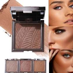 Matte Chocolate Brown Shade Concealer Contouring Powder Press  three-dimensional