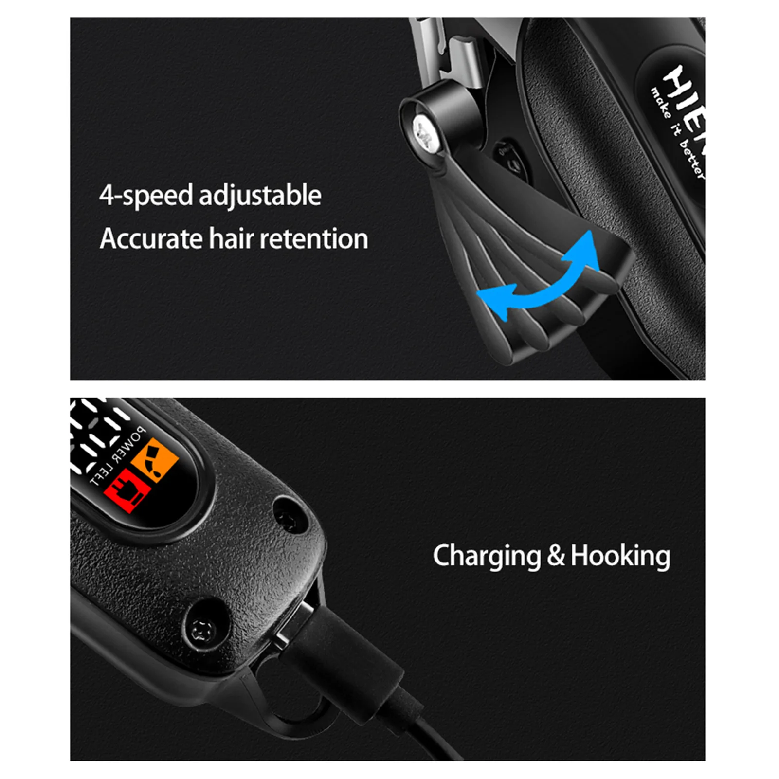 Professional Barber Hair Clippers set HIENA HYN-222 Electric Cordless hair cutting machine Wet And Dry haircut Beard Trimmer