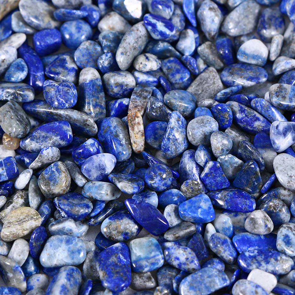 

200G Natural Lapis Gravel Decorative Stone for Aquarium Fish Tank Landscape Walkway Flower Pot Terrarium Pond Home Decor