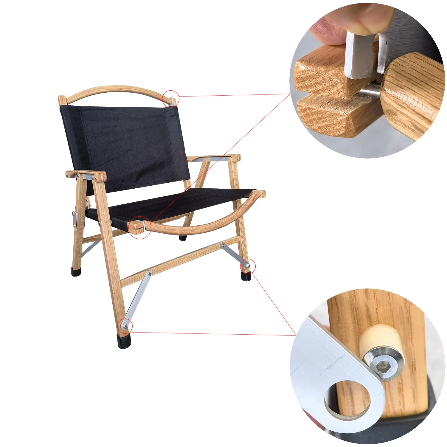 Kermit Teak Outdoor Folding Chair Portable Beach Camping Sport Silla Terraza Exterior - Lightweight Portable Folding Chair for O