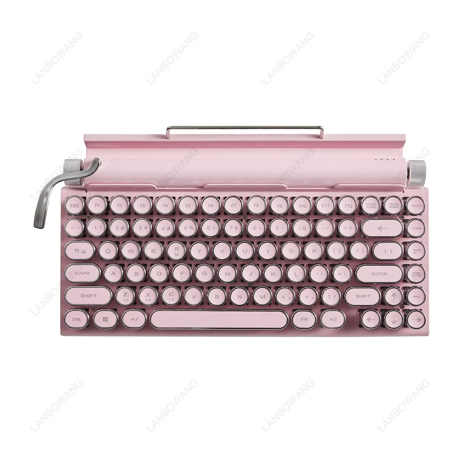 Typewriter Steampunk Wireless Bluetooth Dual Mode Mechanical Keyboard For Computer Tablet