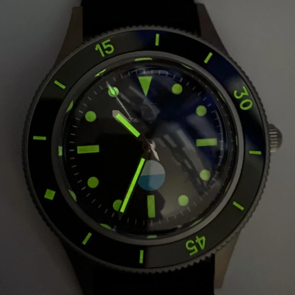 New NH35A PT5000 Automatic Mechanical Diving Watch Men Luminous Domed Sapphire Glass 20ATM Waterproof Sandblast Case 2024