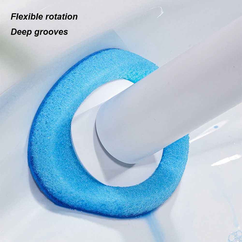 48-8PCS Disposable Toilet Brush Cleaner With Replacement Brush Head Wall-Mounted Cleaning Tool For Bathroom Wc Accessories