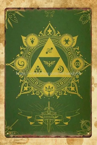 poster metal wall art Legend Of tin sign