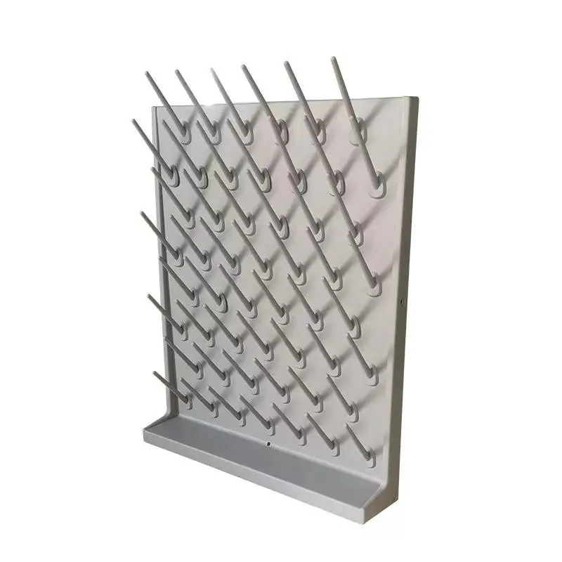 Laboratory drip rack PP single and double-sided adjustable beaker holder drain laboratory utensils cool dry rack high density