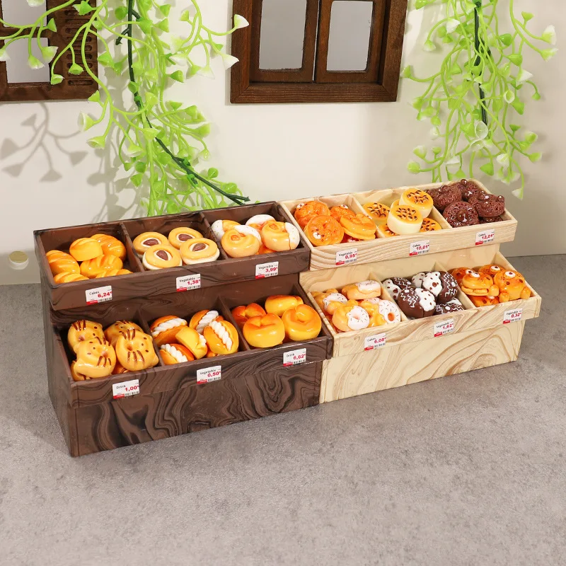 Hot Sale Simulated Miniature Bread Snacks Dessert Models Bakery Decorations Cute Cartoon Mini Playhouse Doll House Scenes