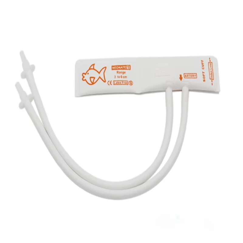 أنبوب مزدوج مزدوج من NIBP للطب البيطري يمكن التخلص منه لمراقبة BP الحيوانات الصحية - غير منسوجة، بدون المثانة #2