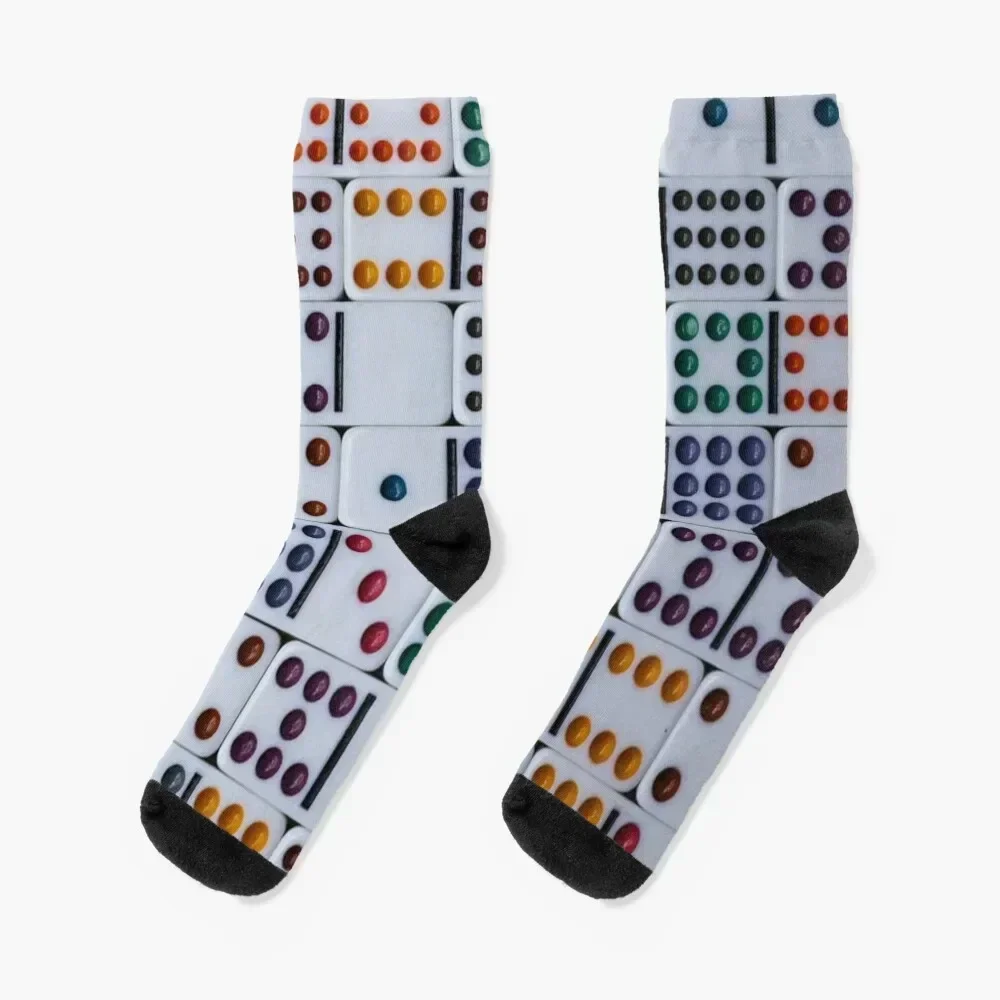 Dominos Numbers Game Socks Children's cotton snow Stockings man Socks Women Men's