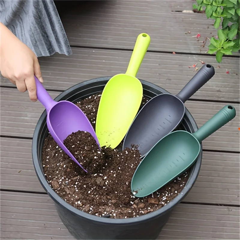 Pelle de jardinage en plastique |   Cuillères à terre épaisses multicolores pour la plantation de plantes succulentes et le jardinage sur balcon