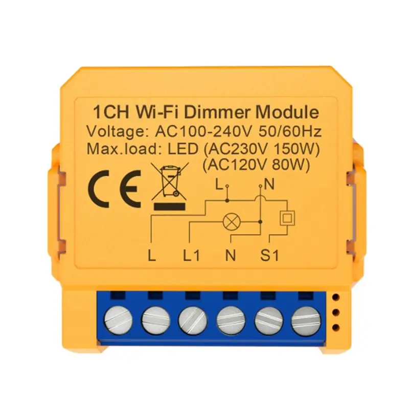 

Новый модуль диммера Tuya Wifi AA14 для умного дома, DIY-выключатель с поддержкой голосового и APP-управления