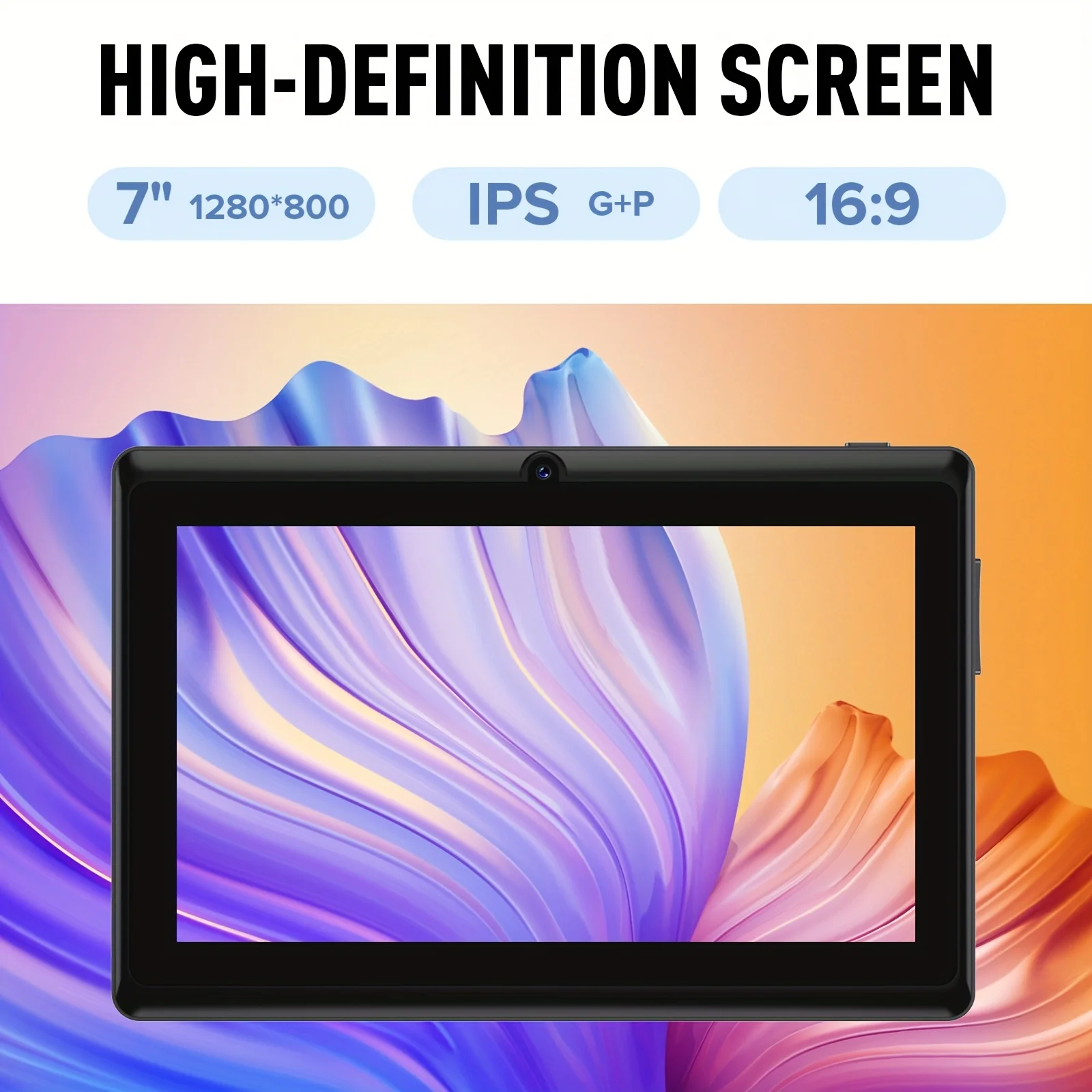 I-Atar P3 العلامة التجارية الجديدة 7 بوصة متعددة اللغات Android Tablet، Android 12.0 Tablet 4Gb Ram 32Gb Storage، Type-C Tablet، معالج Mtk رباعي النواة، شاشة تعمل باللمس 1280*800 Ips، كاميرا مزدوجة، تدعم 2.4 جيجا واي فاي مدمجة، تابلت مدمج 4000 مللي أمبير في الساعة