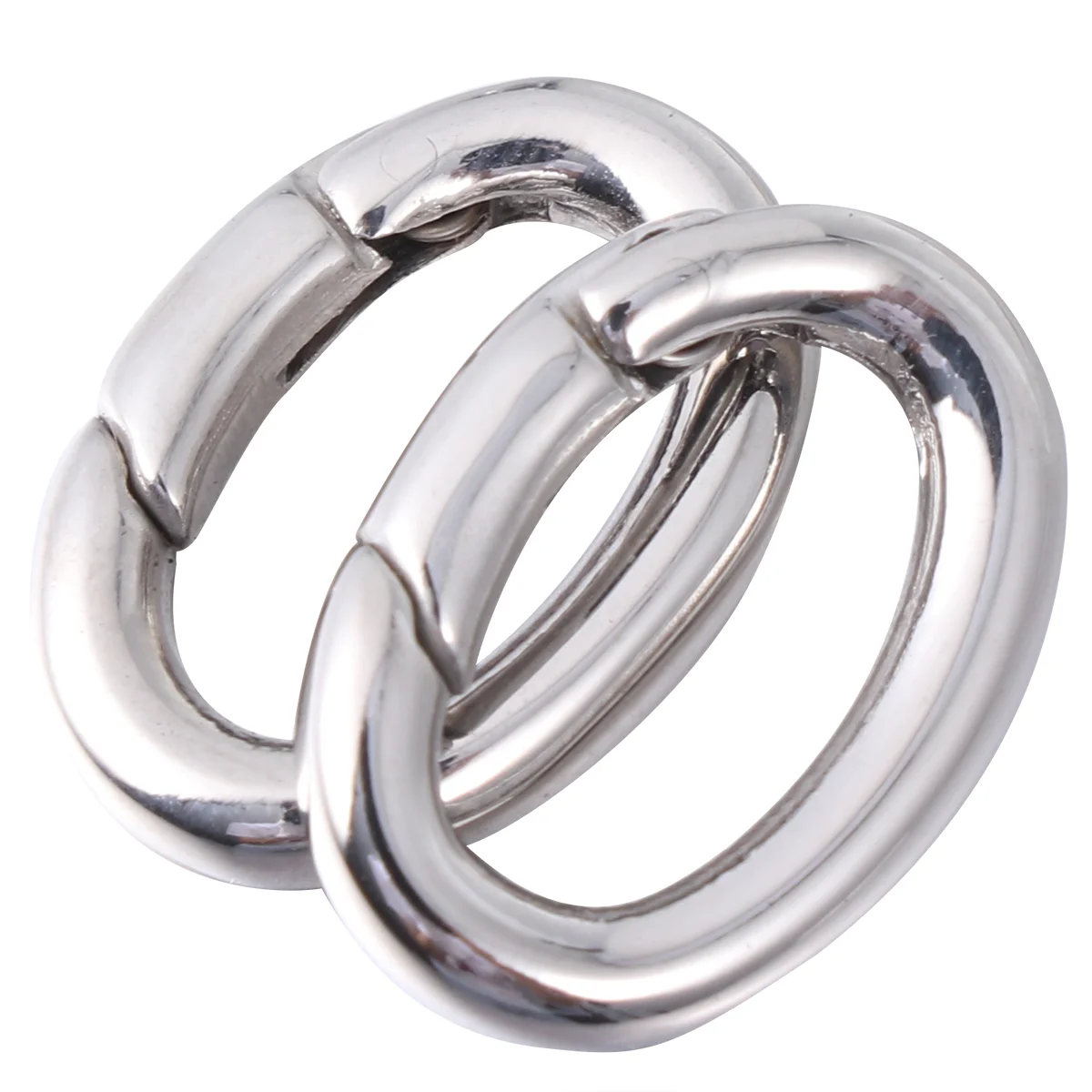 2 Pcs Oval Spring Buckle Portable Climbing Multifunction Multifunctional Mountaineering