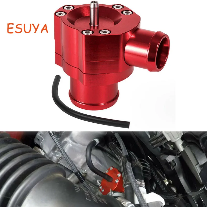 ESUYA 2 Pcs Auto Accessories BOV BPV Blow Off Valve with Hose Fit For Subaru WRX 2015~2020 Forester XT 2014~2020-Aluminum