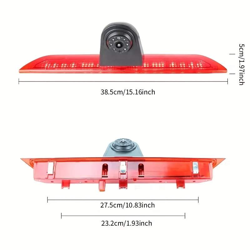 3rd Brake Light Camera for Fo-rd Transit Van 150 250 350 2014-2018 - Rear View Backup Camera Full Color Night Vision