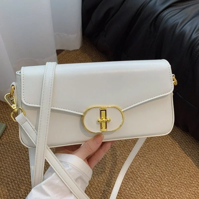 

Casual Simple Vintage Bag Elegant Leather Classic For Women With Large Capacity Tote And Solid Color