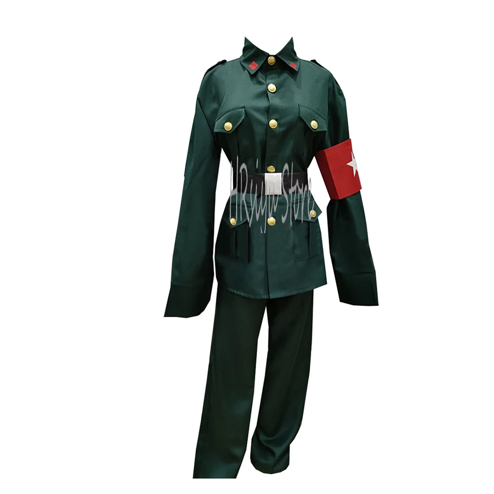 

Косплей Hetalia Китайская военная форма для мужчин и женщин, костюм для Хэллоуина, потому что - по индивидуальному заказу