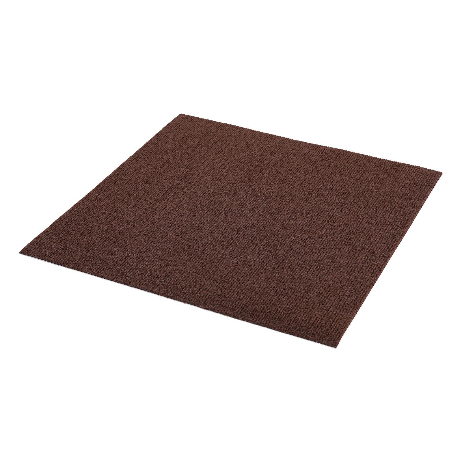 Modern Fabric, TPR Brown Square Carpet, Floor Carpet, Adsorption Type Self-adhesive Carpet