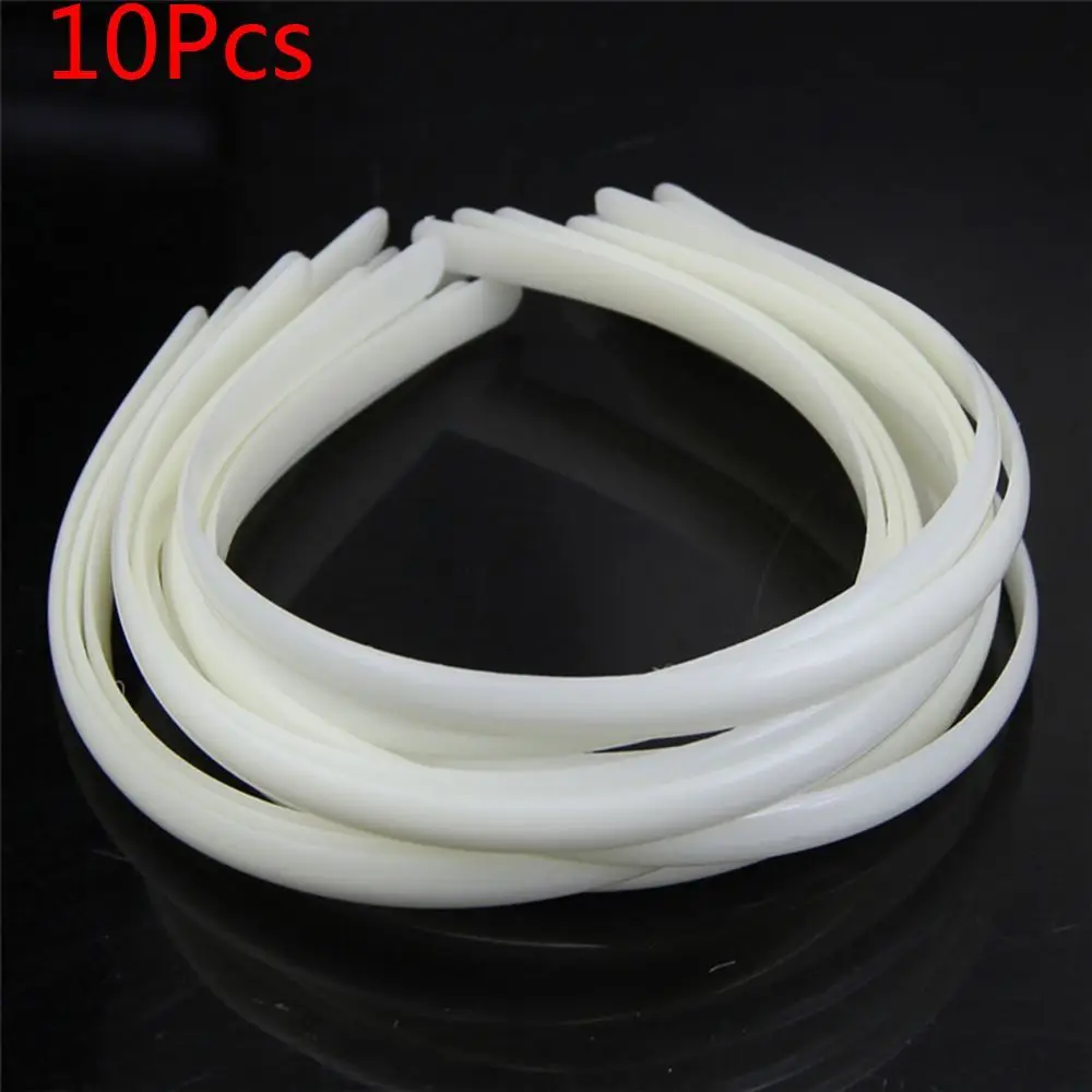 

New White Fashion Plastic Hair Band Headband Girl Hair Accessories No Teeth Hairband Plain Lady
