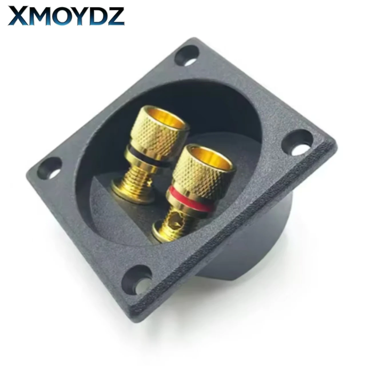Pure Copper 2 Way Banana Socket Speaker Terminal Box Square Junction Box Connector for DIY Home Car Stereo Subwoofer Amp Parts