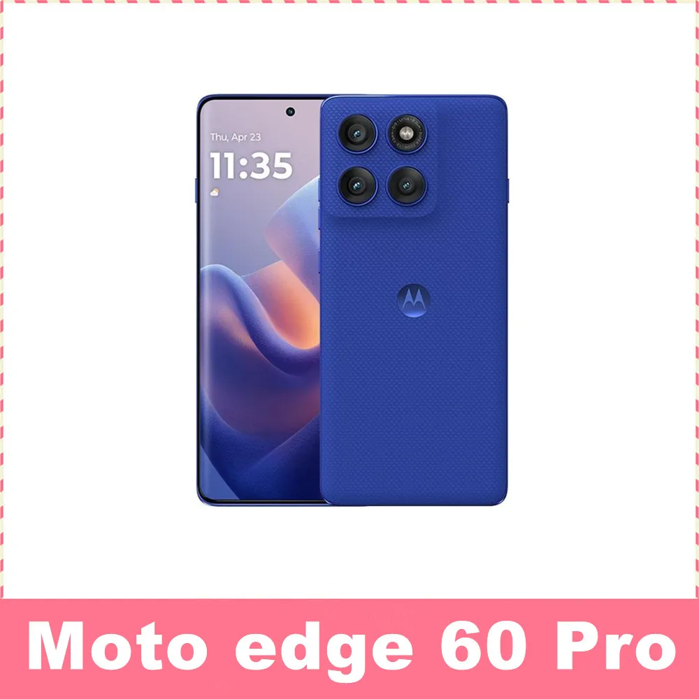 Moto Edge 60 Pro بطارية 6.7 بوصة 2712*1220 pOLED 120 هرتز 6000 مللي أمبير في الساعة 90 وات تدعم الشحن اللاسلكي 50 ميجابكسل