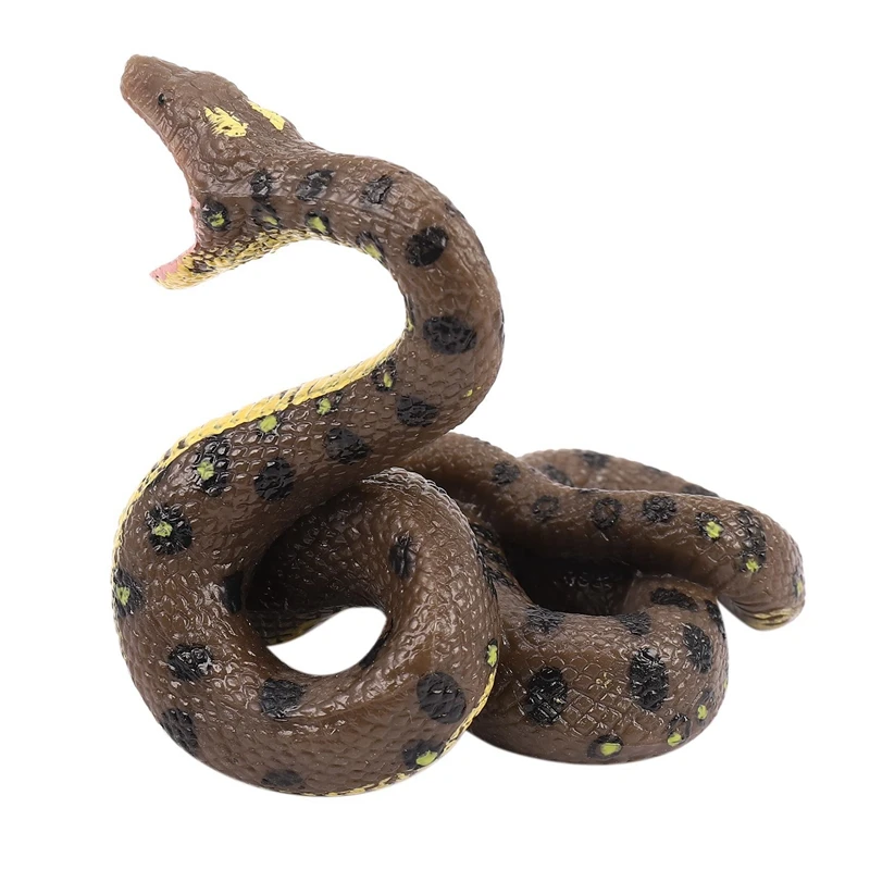 2X Children's Toy Snake Model Simulation Reptile Giant Python Big Python Wild Animal Snake Model