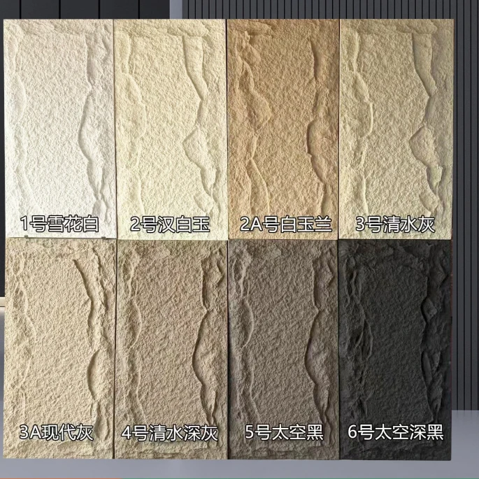 Lightweight Imitation Stone Slabs, PU Soft Culture Stone Veneer for Exterior Wall Feature Decoration