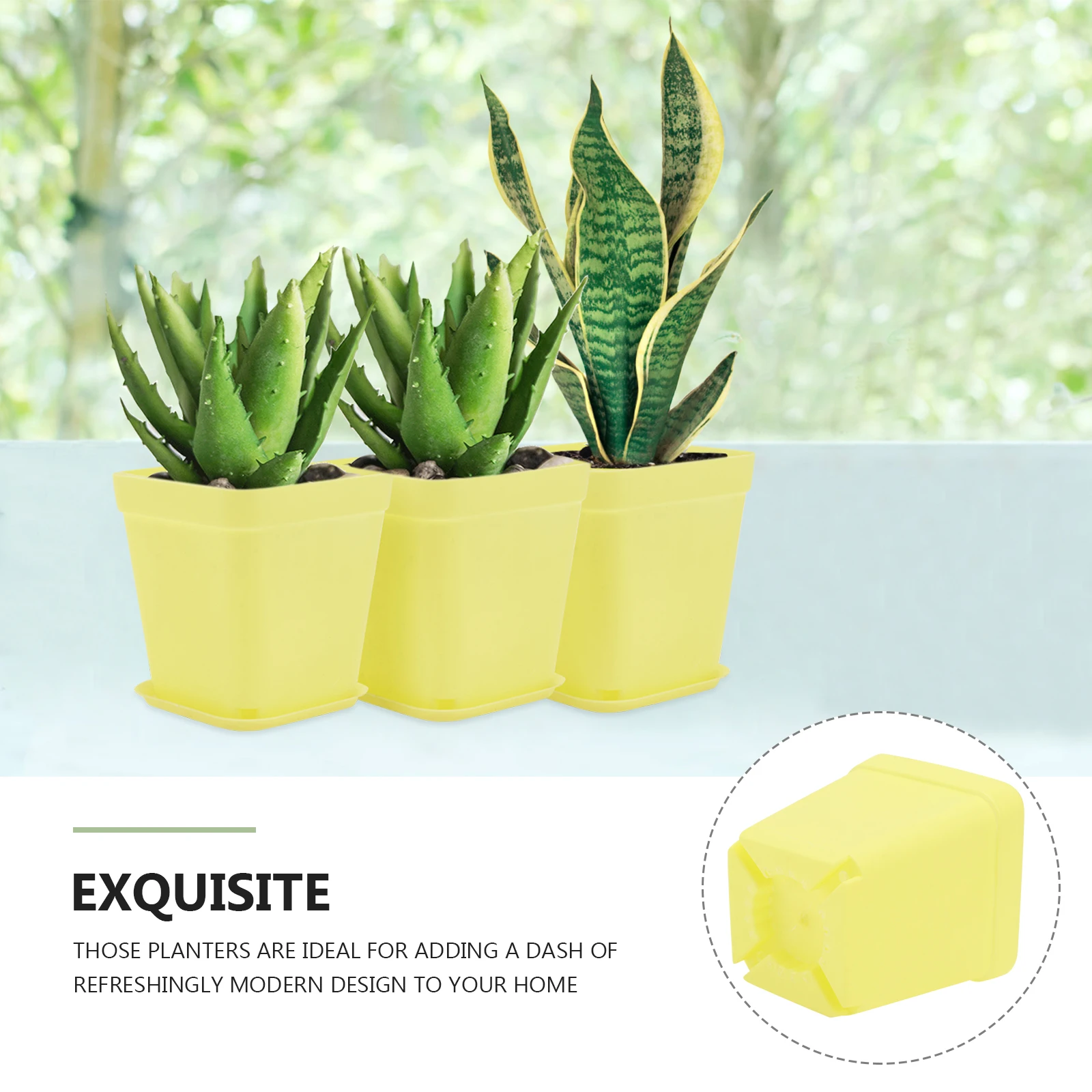 

10pcs Mini Plastic Flower Pot Small Plant Containers Indoor Nursery Planter Vases Office Decor Succulent