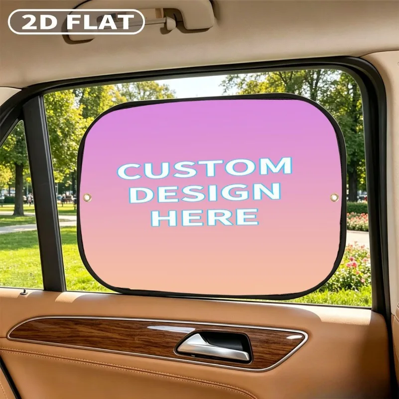 Custom 4pcs Car Side Window Sunshades, with 8 Suction Cups, Easy Install and Remove, Adjustable Privacy Protection Sunshade
