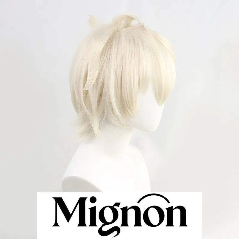 เก็นชิน อิมแพ็ค เบนเน็ตต์ คอสเพลย์ วิกผม ผมสั้นแหลม ของขวัญวันฮาโลวีน