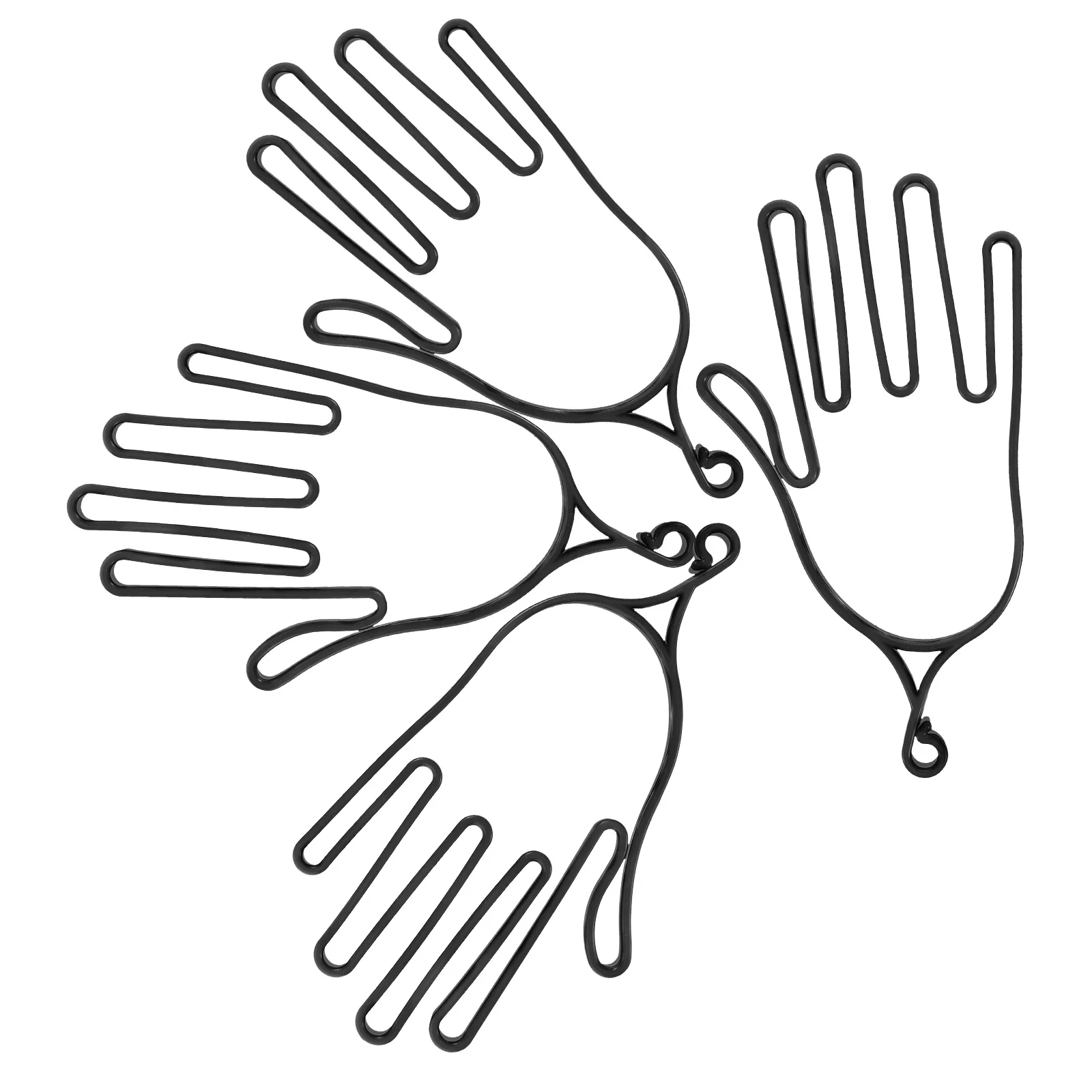 

4 Golf Gloves Stretcher Rack Durable Glove Shaper Holder Storage Frame Dry Ventilated Easy Color Golf Accessories